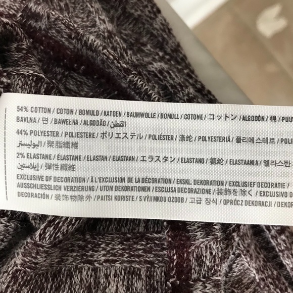 Hollister Marled Knit Sweater Cropped Red White S - Picture 5 of 6